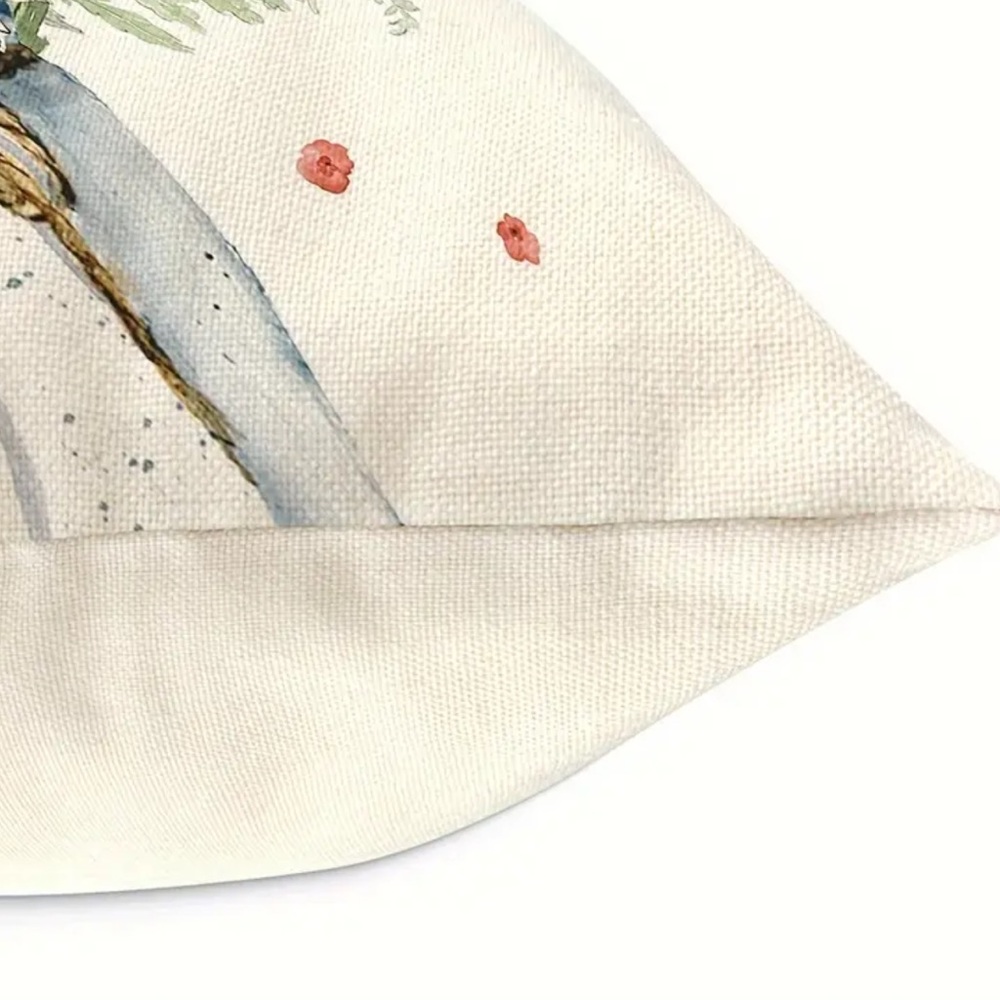 NIP Pillow cover. 18” x 18”  Zipper open/close 1/pc Daisy 🌼 Bee 🐝 Floral💐 - Picture 2 of 3